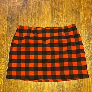 Old Navy Buffalo Check Skirt | Size 16 | Red & Black Plaid Never Worn NWOT
